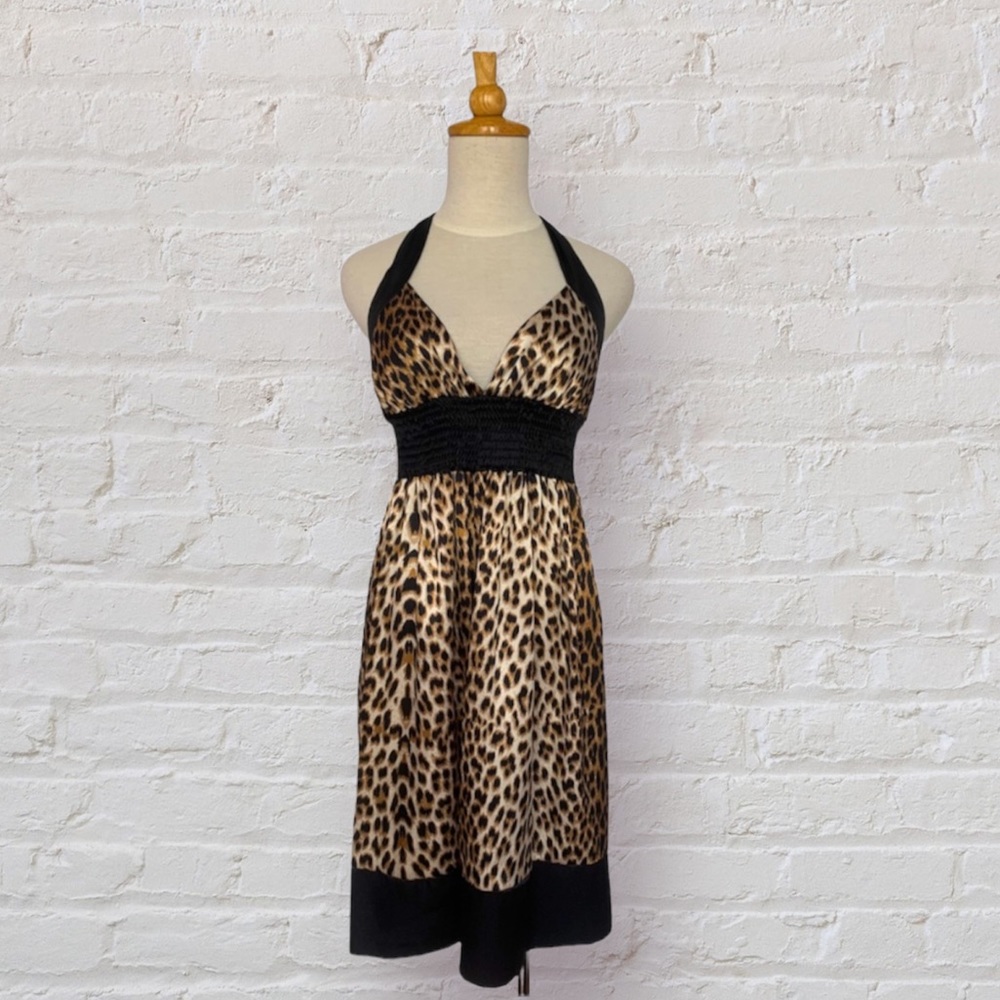 Leopard Halter Dress